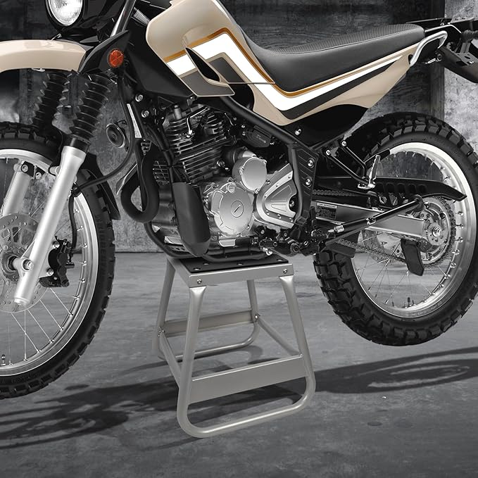 Donext Motorcycle Lift Stand Dirt Bike Stand 600LB Capacity Universal Panel Stand Moto Removable Maintenance Motocross Stand (Silver)