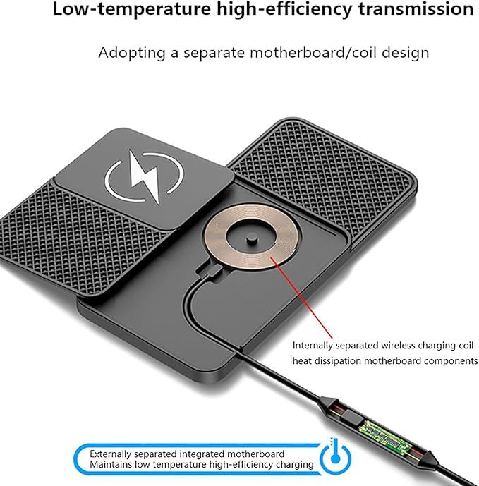 Wireless Car Charger Pad for Jeep Wrangler IV (JL) 2018-2020,20W Fast Wireless Phone Charger Cell Phone Cordless Charging mat,Non-Slip Phone Charging,30cm Cable Type-C
