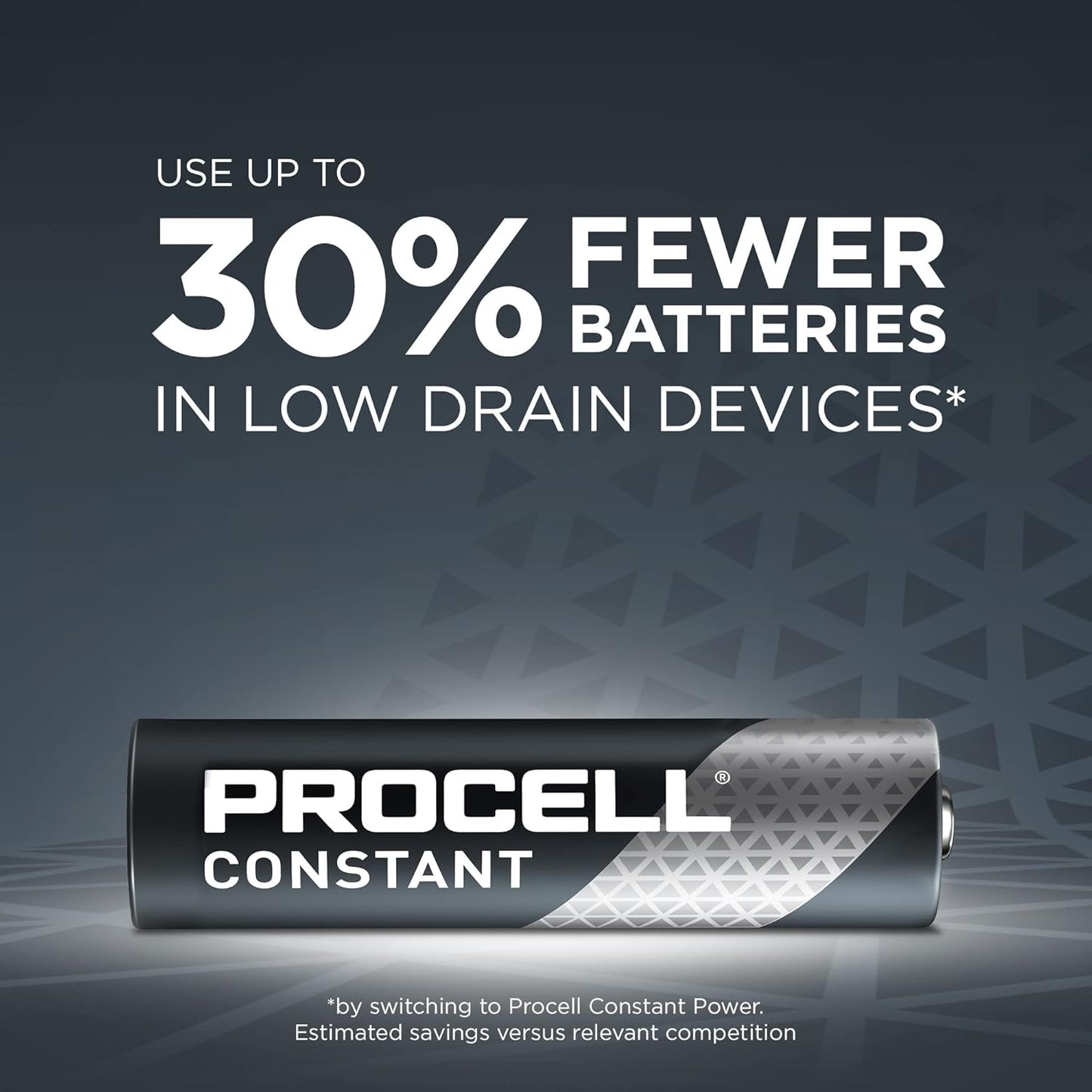 PROCELL Constant AAA Long-Lasting Alkaline Batteries (144 Pack), 10-Year Shelf Life, Bulk Value Pack for Consistent Moderate Drain Professional Devices