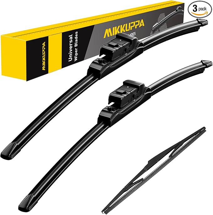 MIKKUPPA 24"+18"+14" Windshield Wiper Blades Replacement for Mazda CX-5 2017 2018 2019 2020 2021 2022 2023 Original Factory Quality All Season Front Rear Wiper Blade Set (Pack of 3)