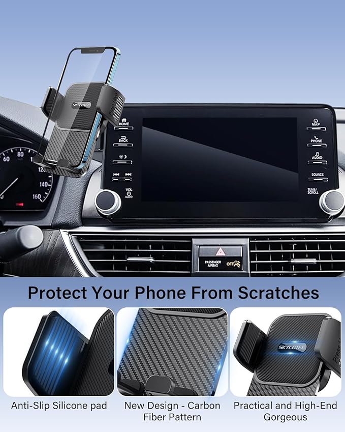 SKYLOTEC Phone Mount for Honda Accord 2023-2026 Accessories 12.3-Inch Screen, Automobile Cradles Accord Phone Holder, Cell Phone Base Not Block Air Vent (Not Fit for LX/EX/SE)