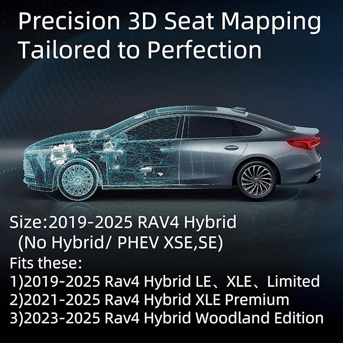 EKR Rav4 Seat Covers Custom Fit for Toyota Rav4 (Hybrid) SE/XSE & (PHEV) GR Sport 2026, Car Seat Cover Full Set for SUV,Factory-Style Upgrade, Easy-Wipe Protection,Faux Leather(Pink)