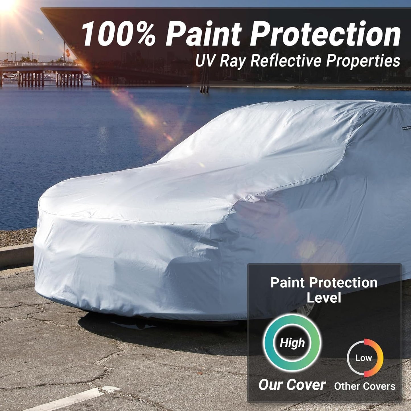 iCarCover Fits 1949-1954 Pontiac Chieftain Car Cover Automobiles Form-Fit Padded Full Exterior Waterproof Automobiles Protection Covers