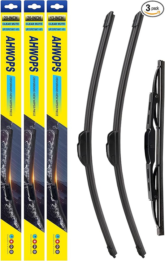 3 Wiper Front and Rear Wiper Blades for Hyundai Elantra GT 2013-2017/ Hyundai Elantra 2012-2016, OE Original Style (28″/14″ Front/13″ Rear) For My Car