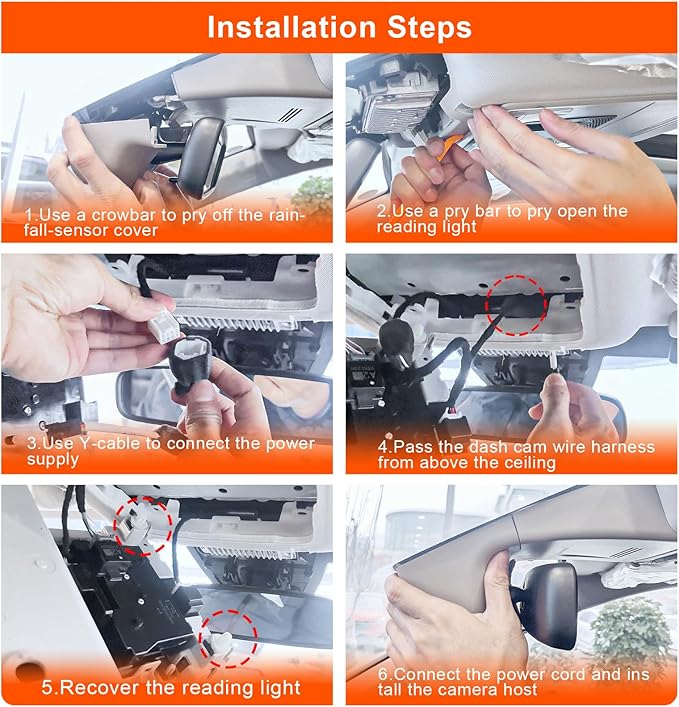 Mangoal 4K Honda CRV Dash Cam Custom fit for Gen6 CR-V & CR-V Hybrid 2023-2026(Gray)(Model B), Integrated OEM Look, UHD 2160P Video, WiFi & App, 64GB Card