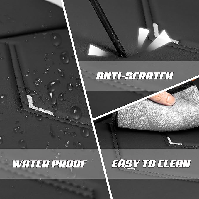 Car Seat Covers Fit for Infiniti g37 2000-2026, Stylish Sport Seat Covers, Waterproof Wear-Resistant Premium Nappa Leather Car Seat Cover.(2 Pcs Front/Black White)