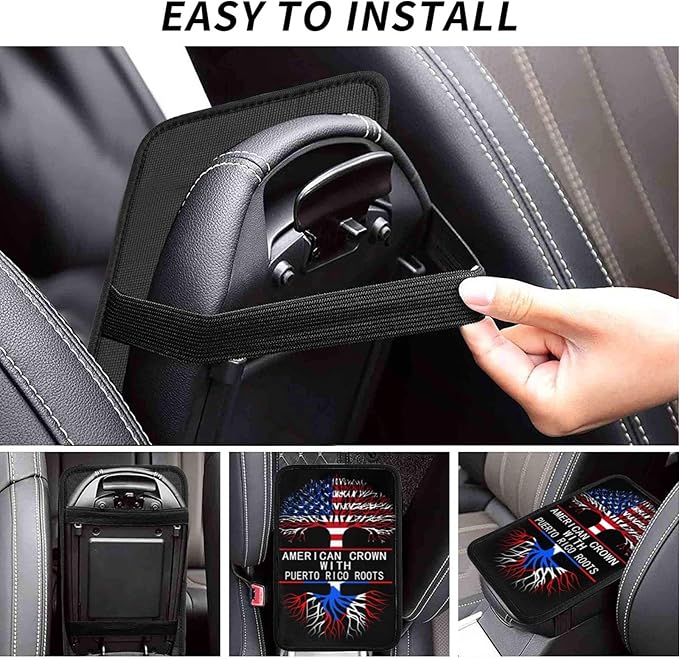 DARLEKS Car Armrest Cushion Auto Center Console Cover Pad Car Handrail Box Universal Decoration Mat