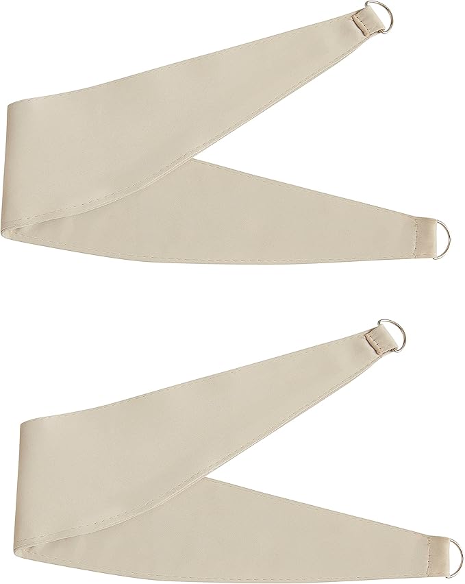 Bujasso Beige 80% Blackout Curtains with Sheer Overlay Mix and Match Double Layer Thermal Insulated Window Panels 108 inch for Living Room Bedroom Beige Drapes with Tiebacks Grommet Top 37" Wx108 Lx2
