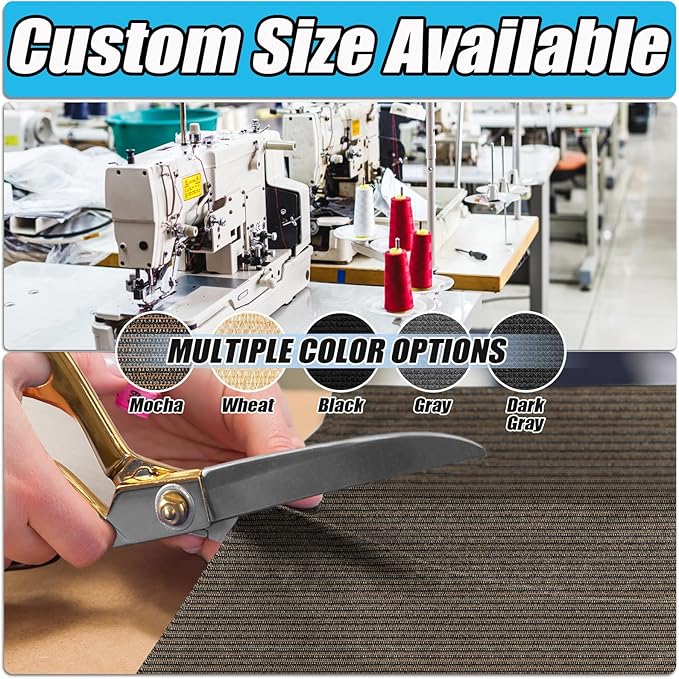 Amagenix 90% Shade Fabric 4'X 24' Mocha Sun Shade Cloth with Grommets for Pergola Replacement Shade Cover Canopy, Heavy Duty, Cable Zip Ties Included (We Customized)
