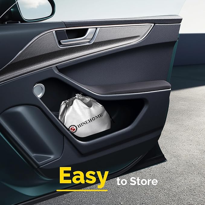 Car Windshield Sun Shade Compatible with 2021 2022 2023 2024 2025 2026 Toyota Sienna Accessories Sunshade Custom Foldable Windshield Sun Visor Protector Blocks UV Rays Keep Your Car Cooler