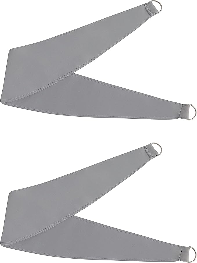 Bujasso Grey 90% Blackout Curtains with Sheer Overlay Mix and Match Double Layer Window Curtains Thermal Insulated 84 inch for Living Room Bedroom Gray Drapes with Tiebacks Grommet Top 54" Wx84 Lx2