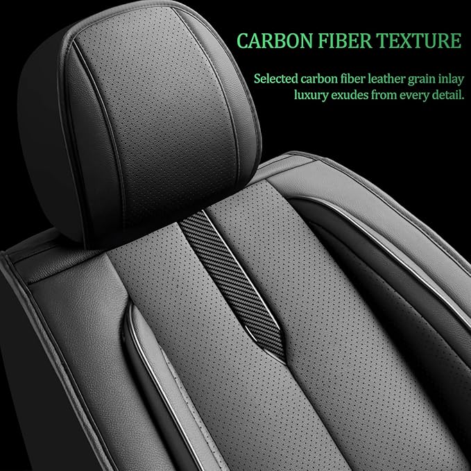 Fit Fj Cruiser Car Seat Covers for Toyota Fj Cruiser 2007-2013 2014 -Upgraded Premium Waterproof & Breathable Leather,Airbag Compatible,All-Weather Seat Cushion Protector,Full Set,Black