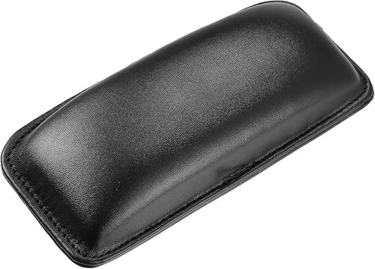Motoforti Universal Car Center Console Knee Leg Elbow Cushion Pad, Armrest Knee Cover Support, 18x8x3.2cm, Faux Leather, Black, 1 Pcs