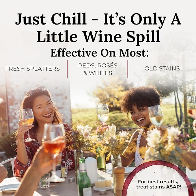 Chateau Spill Red Wine Stain Remover Spray - Wine Stain Remover for Clothes - Proudly Certified by the EPA Safer Choice Program - No Added Phosphates Portable Carpet Cleaner - 4 Fl Oz, Pack of 1