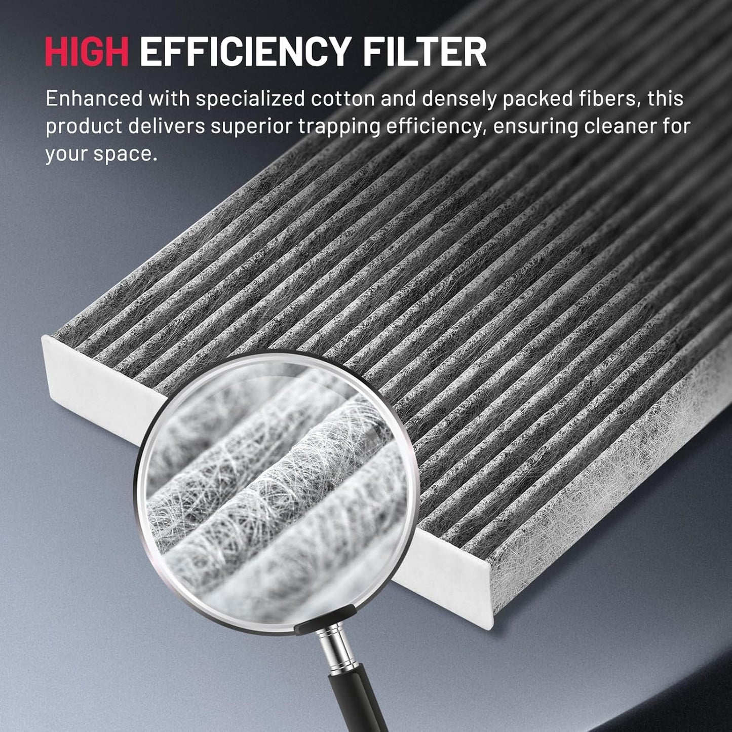 BDFHYK Cabin Air Filter with Activated Carbon Compatible with Chrysler 200 2015-2017, Compatible with Jeep Cherokee 2014-2018, Replace# CF12000, 68223044AA