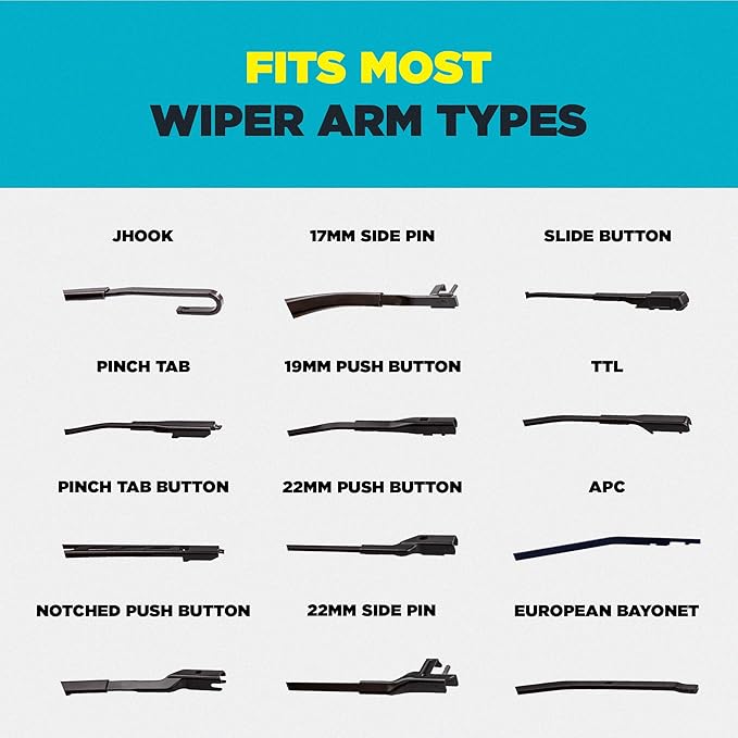 Invisible Glass CSB16 Ceramic Silicone 16" Premium All-Season Windshield Wiper Blade – Automotive Replacement Beam Blade with HydroGuard Water Repellent Coating for Quiet, Streak-Free Performance