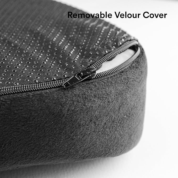SnugPad Premium Memory Foam Seat Cushion, for Sciatica Tailbone Back Pain Relief, Posture Correction. Orthopedic Sitting Pillows for Office Chair, Car, Truck, Wheelchair with Non-Slip Bottom (2Pk)