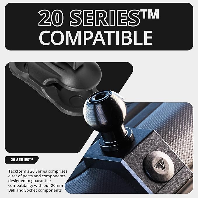 Tackform Link Phone Mount with Top Dash Clip - Compatible with 2021-2025 Ford Bronco | Aluminum | Zero Slip, Anti-Scratch | Universal Magnetic Phone Holder | 2" Arm | Blue | (NOT MAGSAFE Compatible)