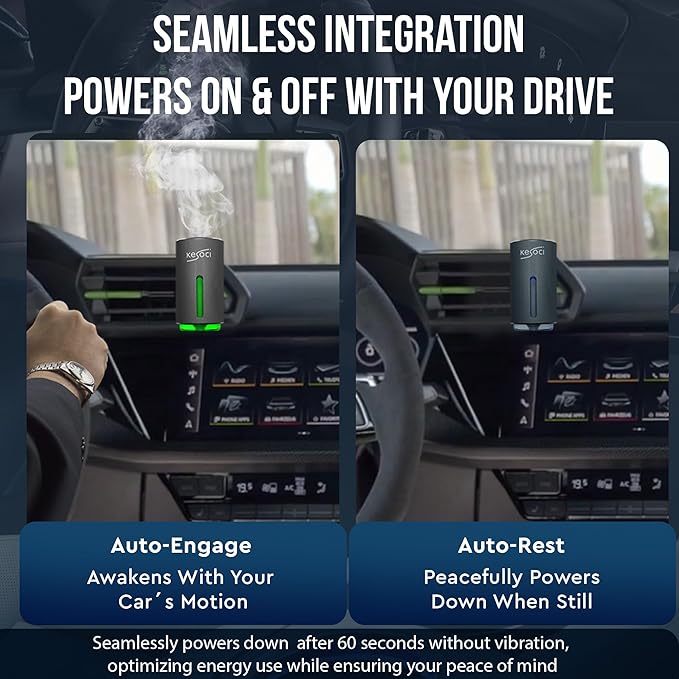 Smart Car Air Freshener: Revolutionary Smart Car Diffuser Vent Clip with 3 Exclusive 10 ml Fragrances (3 x Cologne)