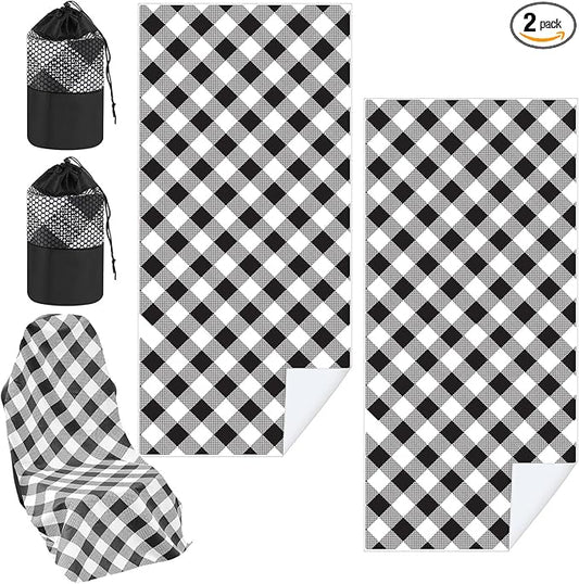 Car Seat Towel Covers with Storage Bag 63 x 32 Inch Athletic Running Towel Seat Sweat Washable Non Slip Cover Gift for Car Outdoor Sport Activities