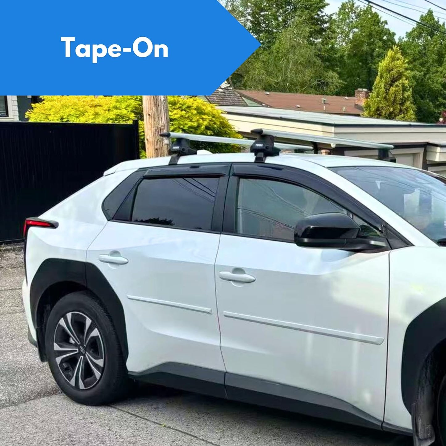 KPY Window Visor Compatible with Chevrolet Colorado Standard Cab 2004-2012 & GMC Canyon Standard Cab 2004-2012, Rain Guard Vent Deflectors Tape-On, 2005 2006 2007 2008 2009 2010 2011 (Standard Cab)