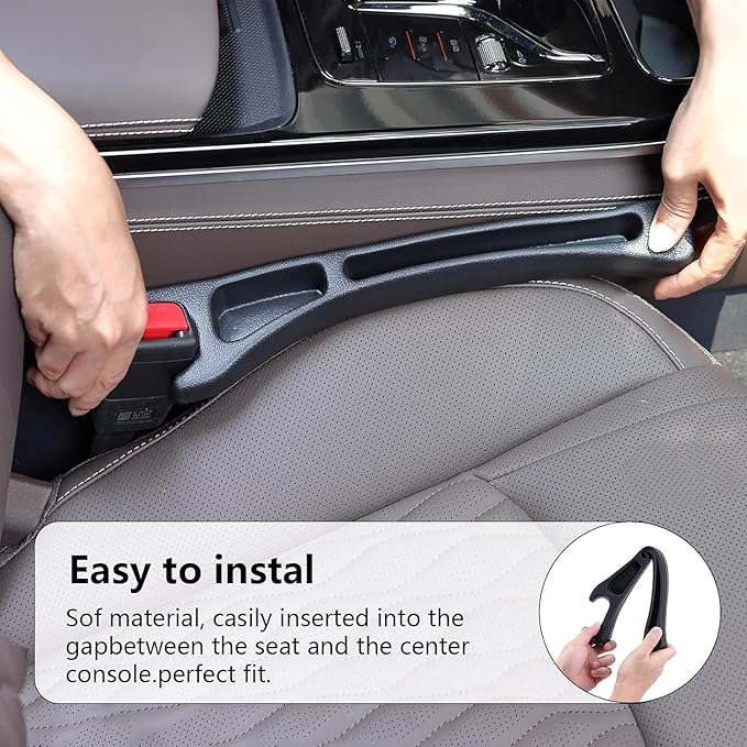 【Compatible with Mazda CX-5】 Seat Gap Filler,No Drop Seat Guard Compatible with Mazda CX5,Drop Seat Guards for Cars(2Pcs),Emergency Keychain Car Escape Tool(2Pcs)