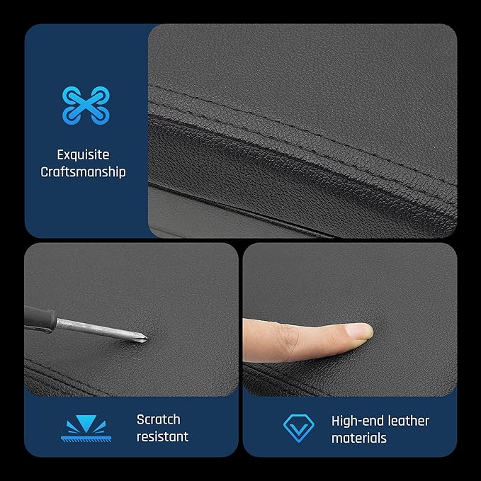 YJYWZH Armrest Box for Nissan Almera Versa 2012-2019 Car Center Storage Box Organizer Interior Hand Centre Consoles with Cup Holder Arm Rest Double-Layer Accessories Black