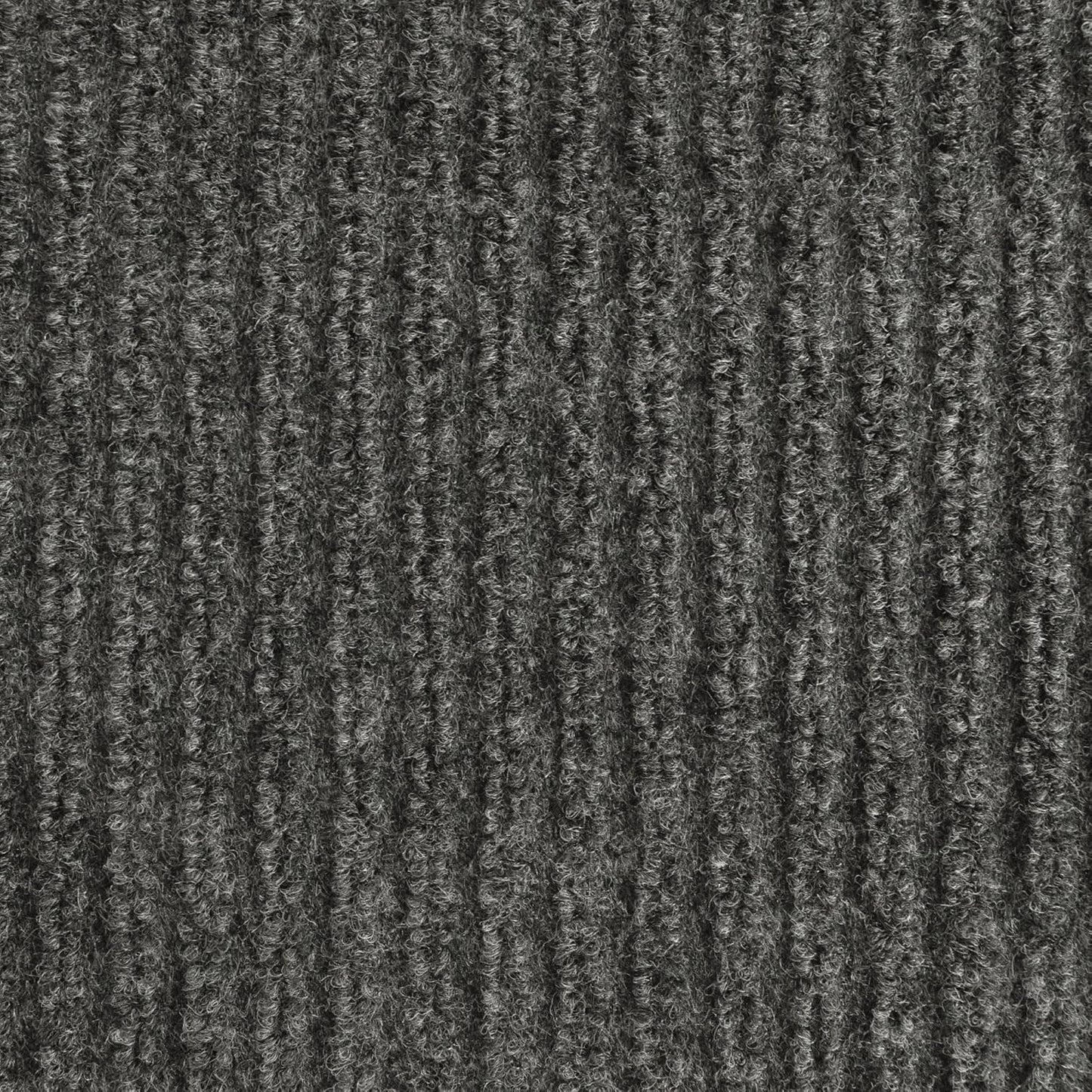 iCustomRug Spartan Weather Warrior Duty Indoor/Outdoor Utility Ribbed in 3ft,4ft,6ft Widths 70 Custom Sizes with Natural Non-Slip Rubber Backing 4'X22' in Charcoal