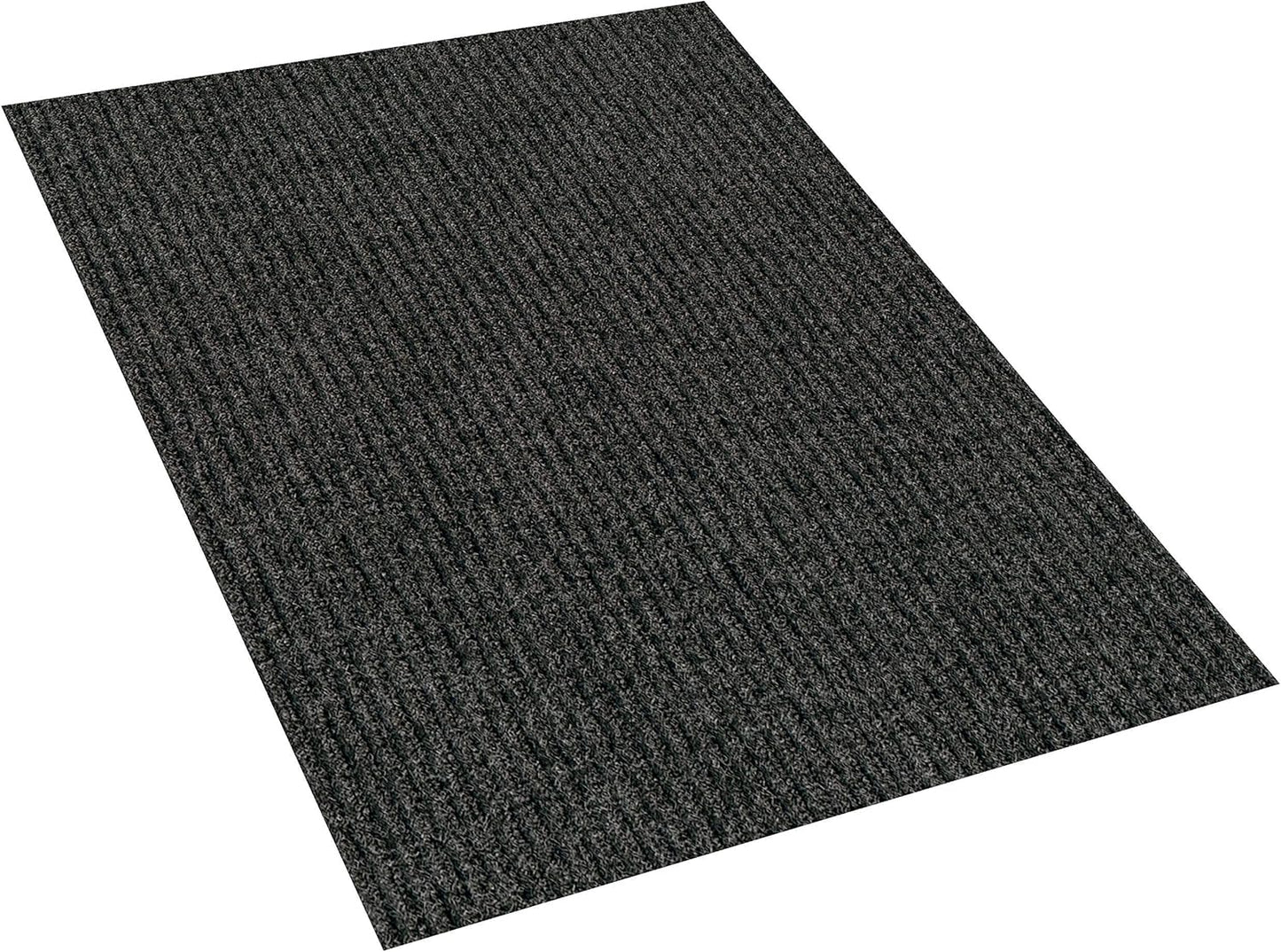 KOECKRITZ Heavy Duty Durable All Weather Indoor/Outdoor Non Slip Entrance Mat Rugs and Runners for Office Business Building Home Garage Front Door (5' x 10', Charcoal)