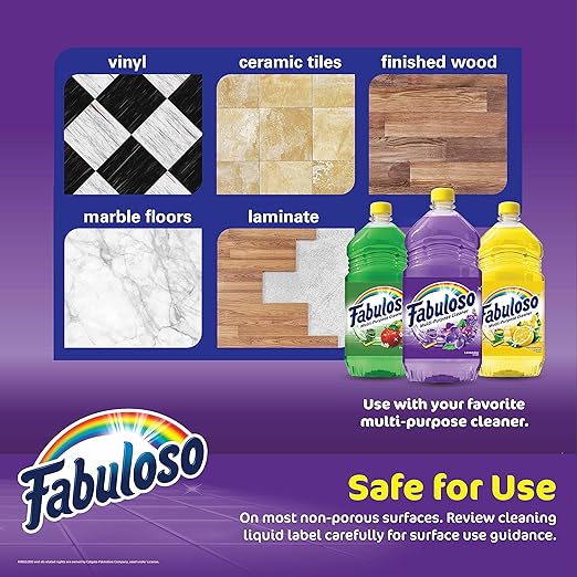 Fabuloso Microfiber Cleaning Mitt Glove, Lint-Free Scratch-Free Dusting and Washing for Furniture, Blinds, Baseboards, Shelves and Car Interior, One Size Fits All, Blue, 1 Count