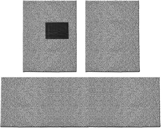 FH Group Car Floor Mats - DIY Ultra Waterproof Trimmable Non-Slip Vinyl Floor Mats, Solid Gray