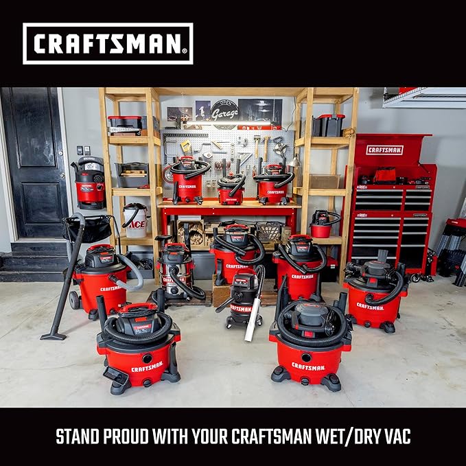 CRAFTSMAN CMXZVBE38683 1-7/8 in. Wet Nozzle Wet Dry Vac Attachment, Industrial-Grade Shop Vacuum Accessory for Cleaning Large Liquid Messes, Fits 1-7/8 in. Hose Diameter