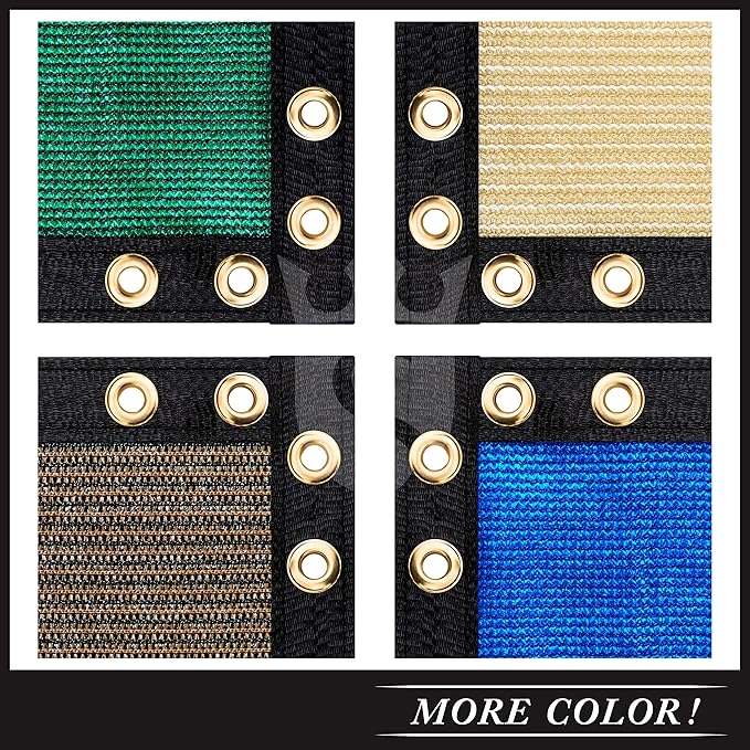 Royal Shade Custom Size 5' x 36' Brown Fence Privacy Screen Windscreen Cover Netting Mesh Fabric Cloth - Cable Zip Ties Included (We Make Custom Size)